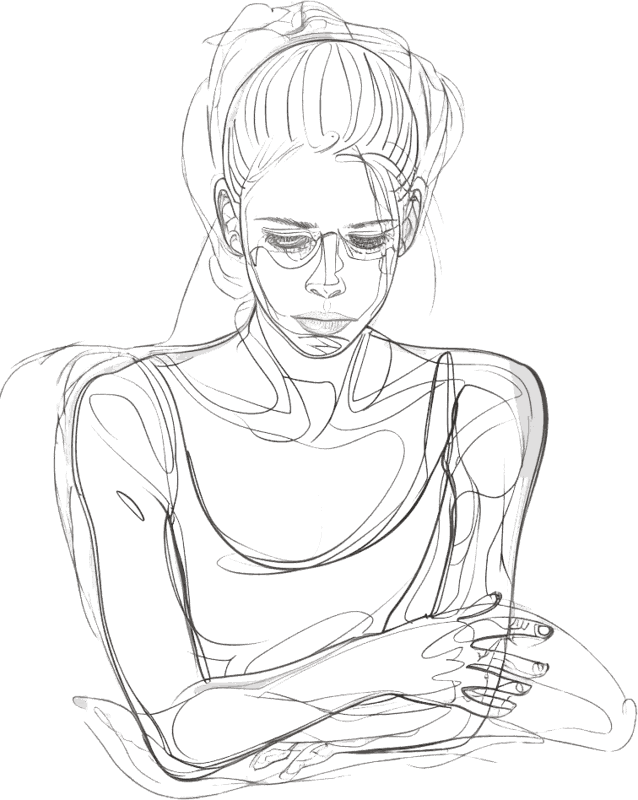 Illustration Erschöpfung und Stress